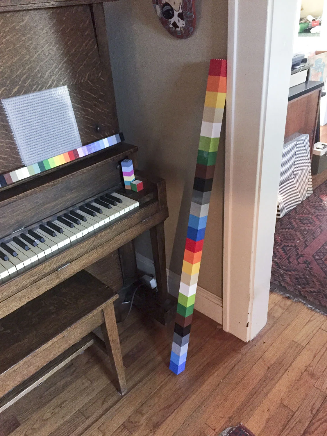 Big Stick (2018), 49 x 1 7/8 x 1 7/8 in.
