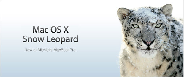 Apple Mac OS X update van Tiger naar Snow Leopard; geen problemen