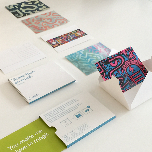 Beautiful Moo Postcards arrived in my mailbox