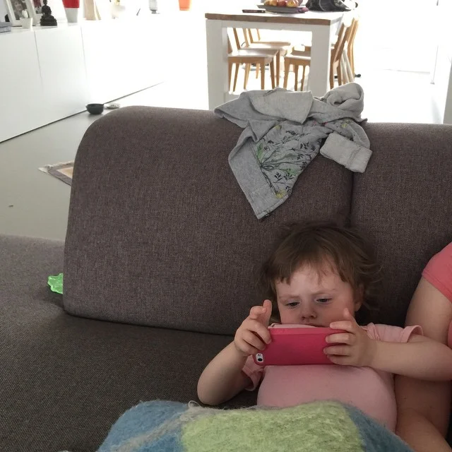 Lazy Sunday afternoon on the couch - keeping it low profile