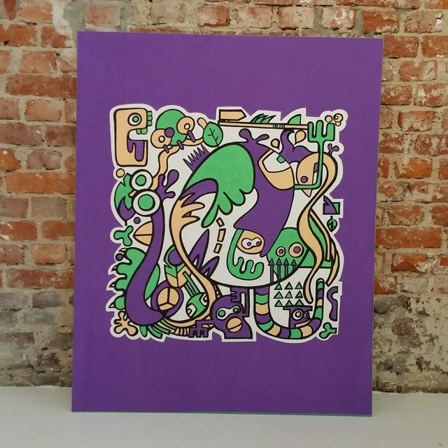 Artwork 'Jungle' by Dutch artist Mr. Upside finished!