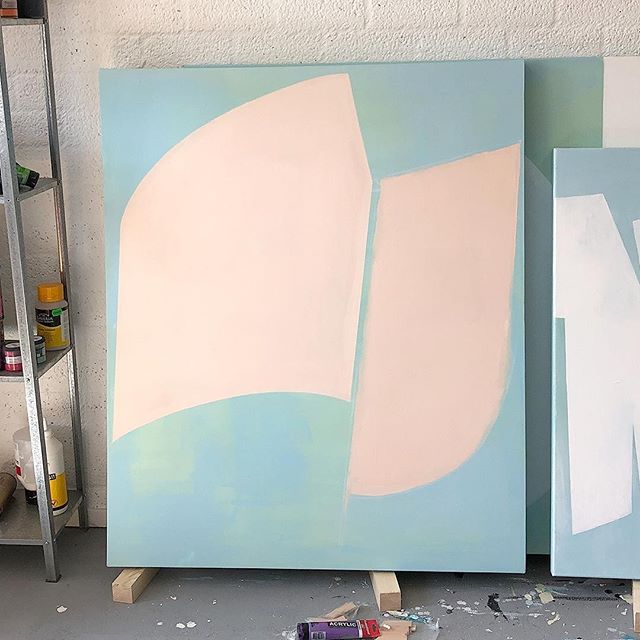 Work-in-progress shot from the studio. Still working on the shapes and not even sure on the colour combination. What do you think?⠀
.⠀
The shapes where conceived during sketching on an Apple iPad Pro. Using a digital device for ideas works super. Alt