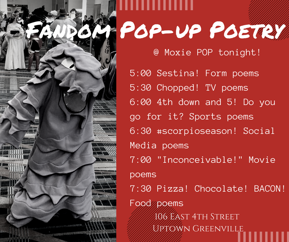 Fandom Pop-up Poetry