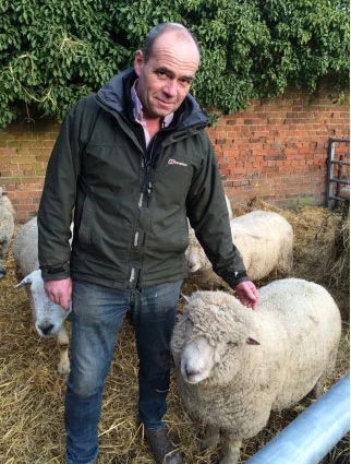 Andrew Hudson sees a good future for the Southdown breed.