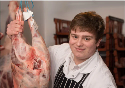 The Southdown produces the ideal carcass for butchers like Jack Martin, who works for Andrew and Claire at Tavern Tasty Meats.