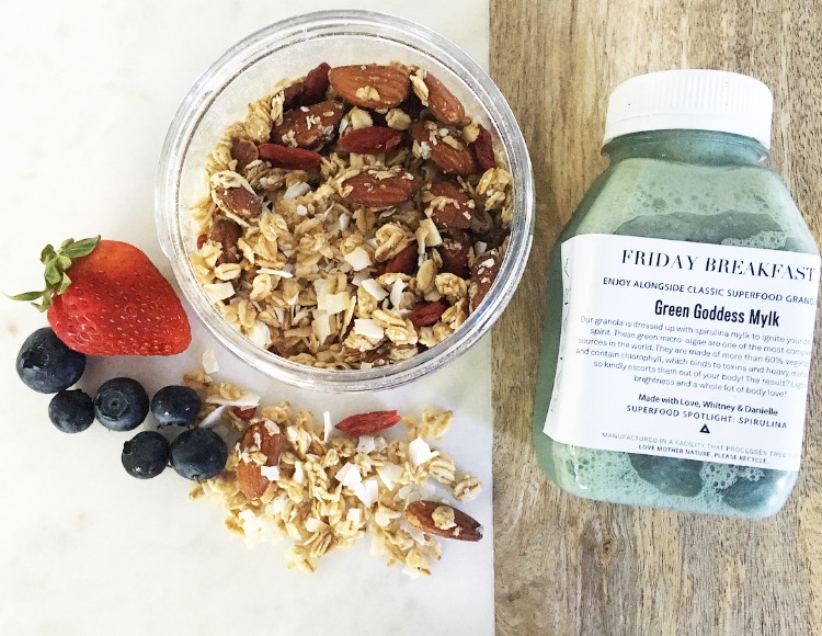 By far my favorite breakfast. Both the spirulina mylk and the goji berry granola were awesome.