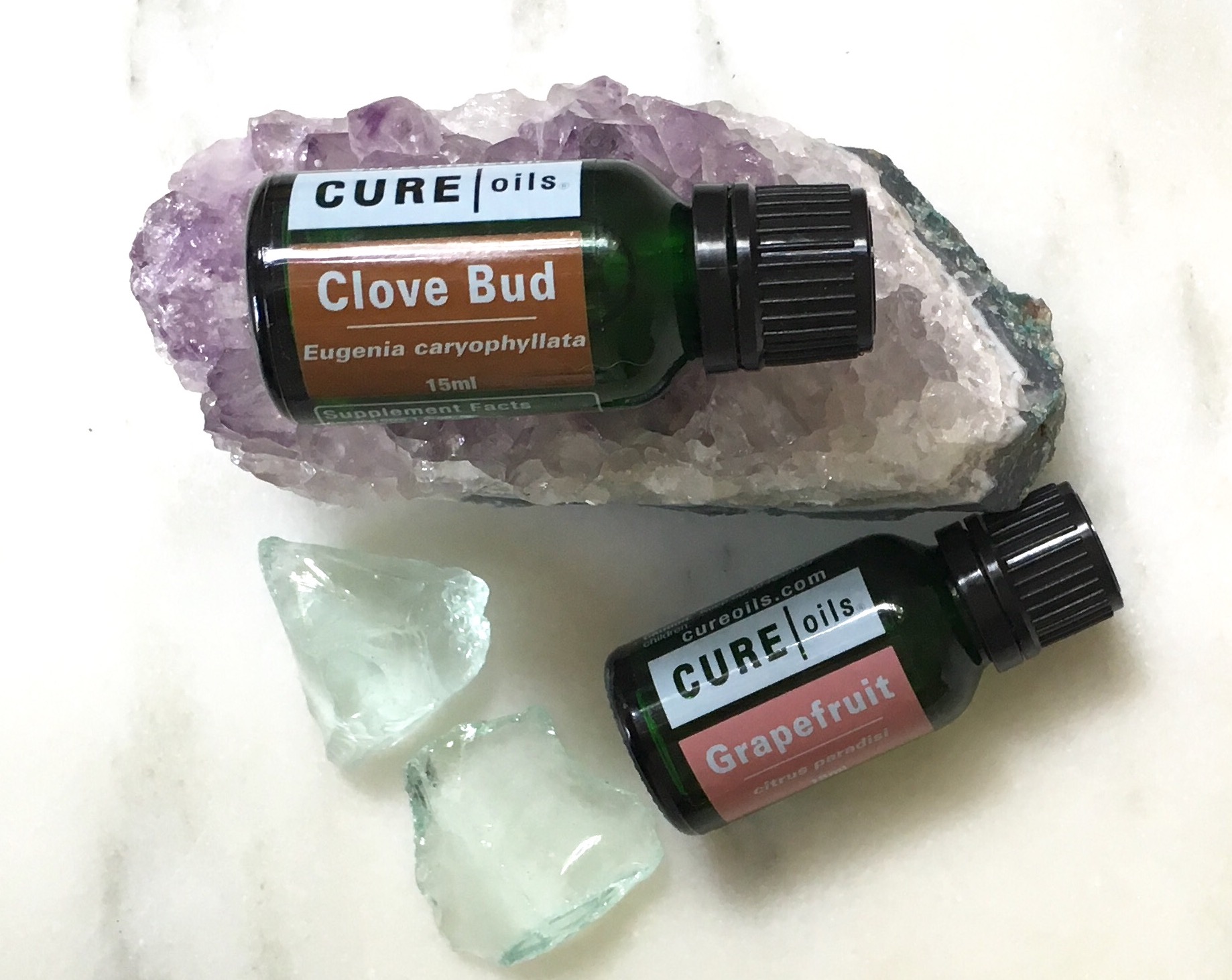 Love using clove bud and grapefruit distilled in water as disinfectant (plus a little aromatherapy!)