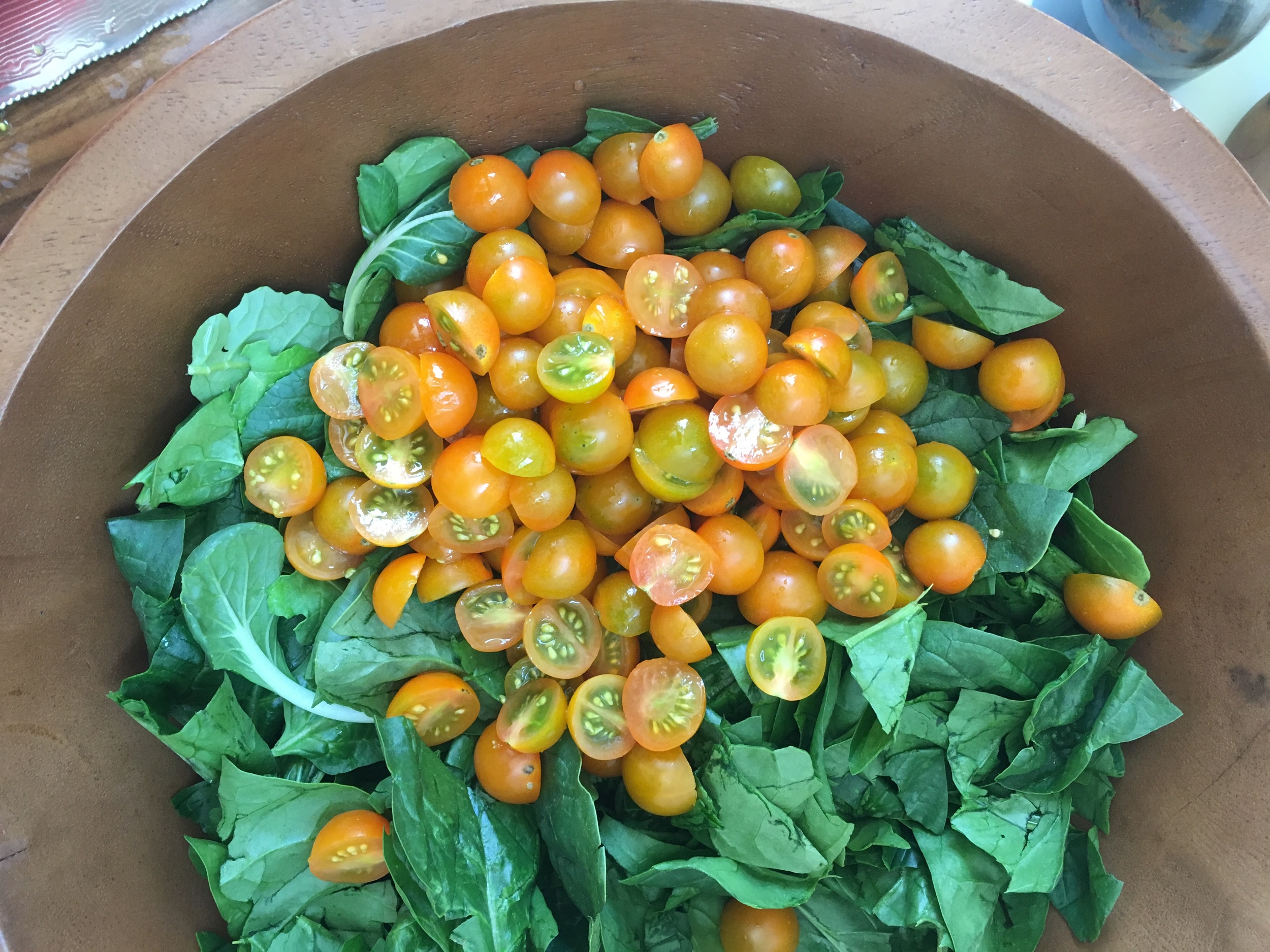 No summer salad is complete without some sort of heirloom tomato when available