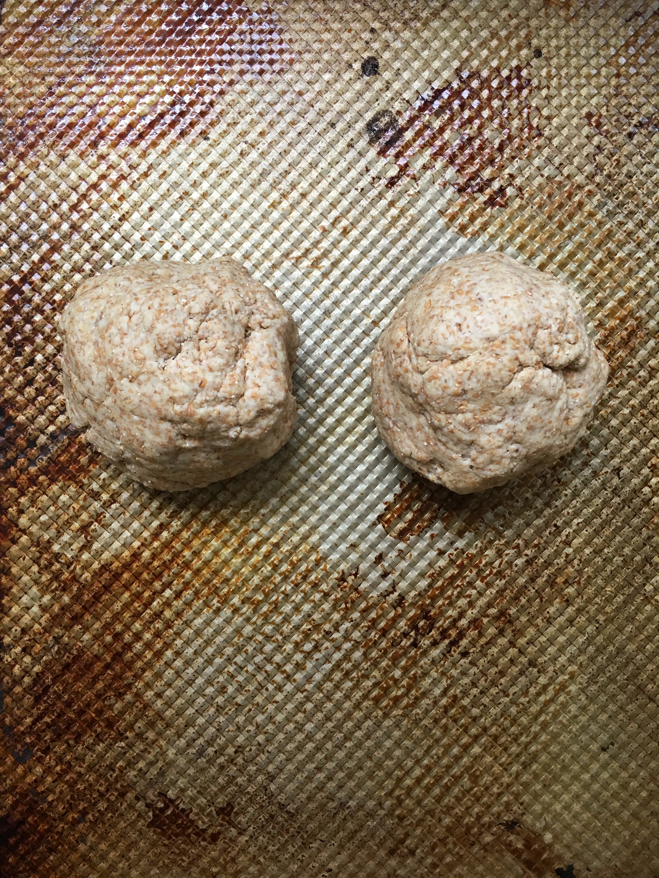 Super easy to make pizza dough without yeast- nothing to let rise!