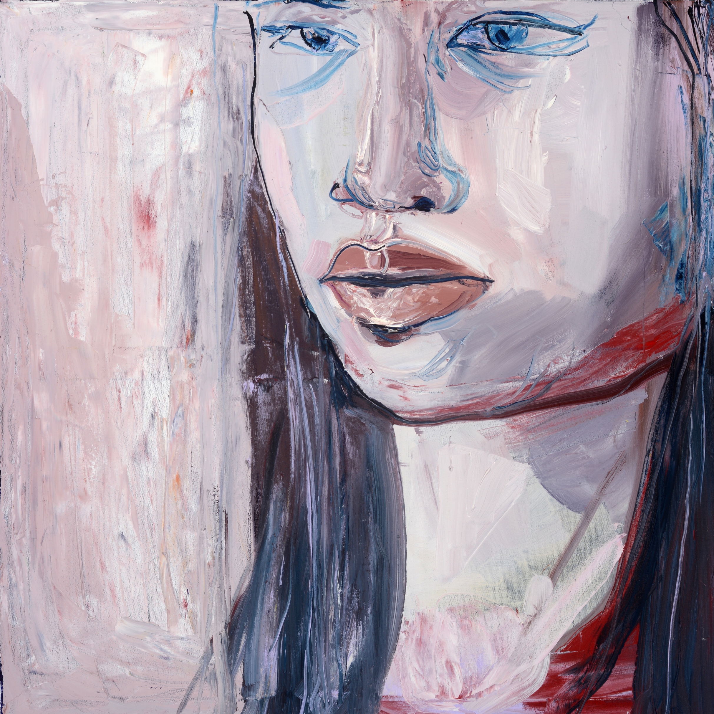 Tired. Oil and acrylic on canvas. 2015.
