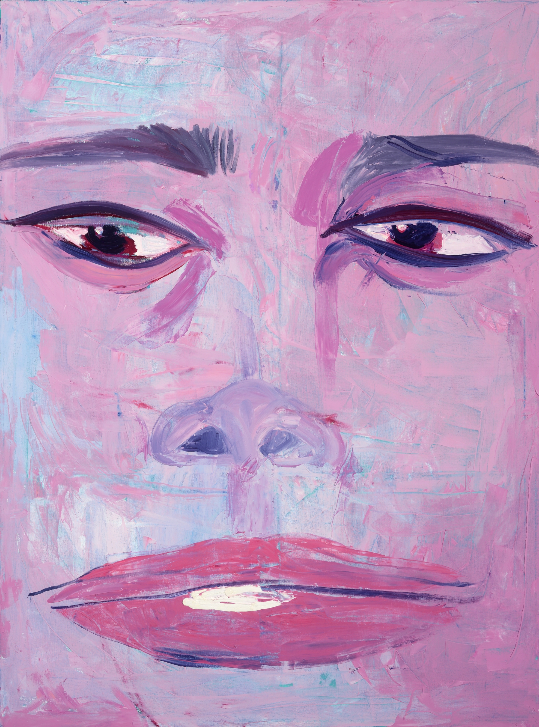 Lizard lips. Oil and acrylic on canvas. 2015.