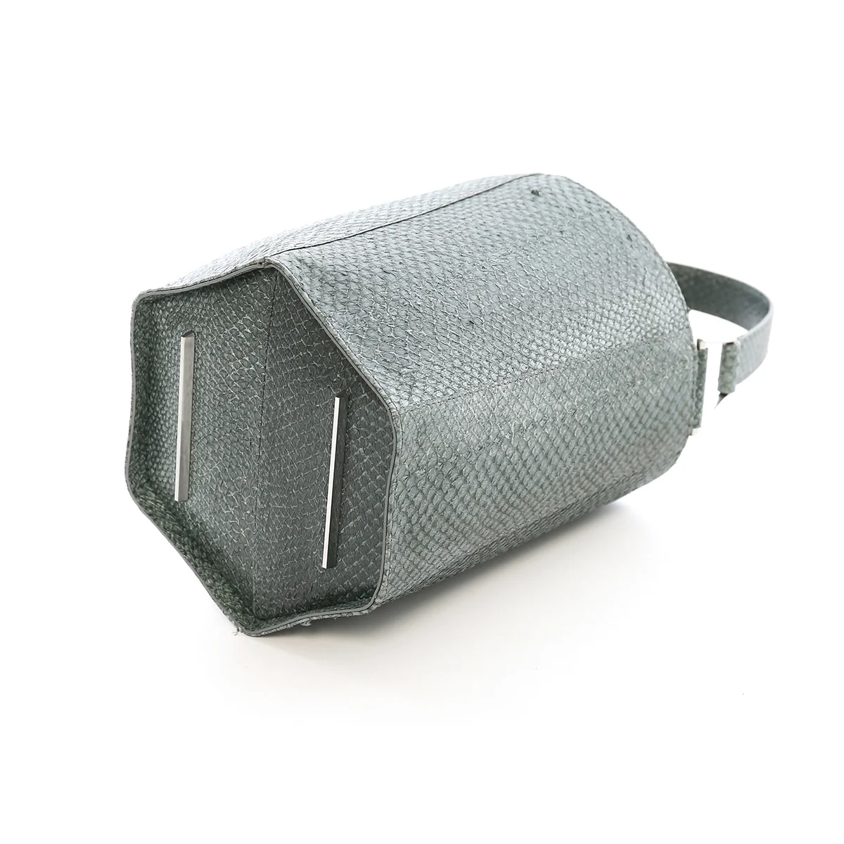 AITCH AITCH The Simone Bucket Bag in Stone with Silver Hardware Underside with Signature Side bars.jpg