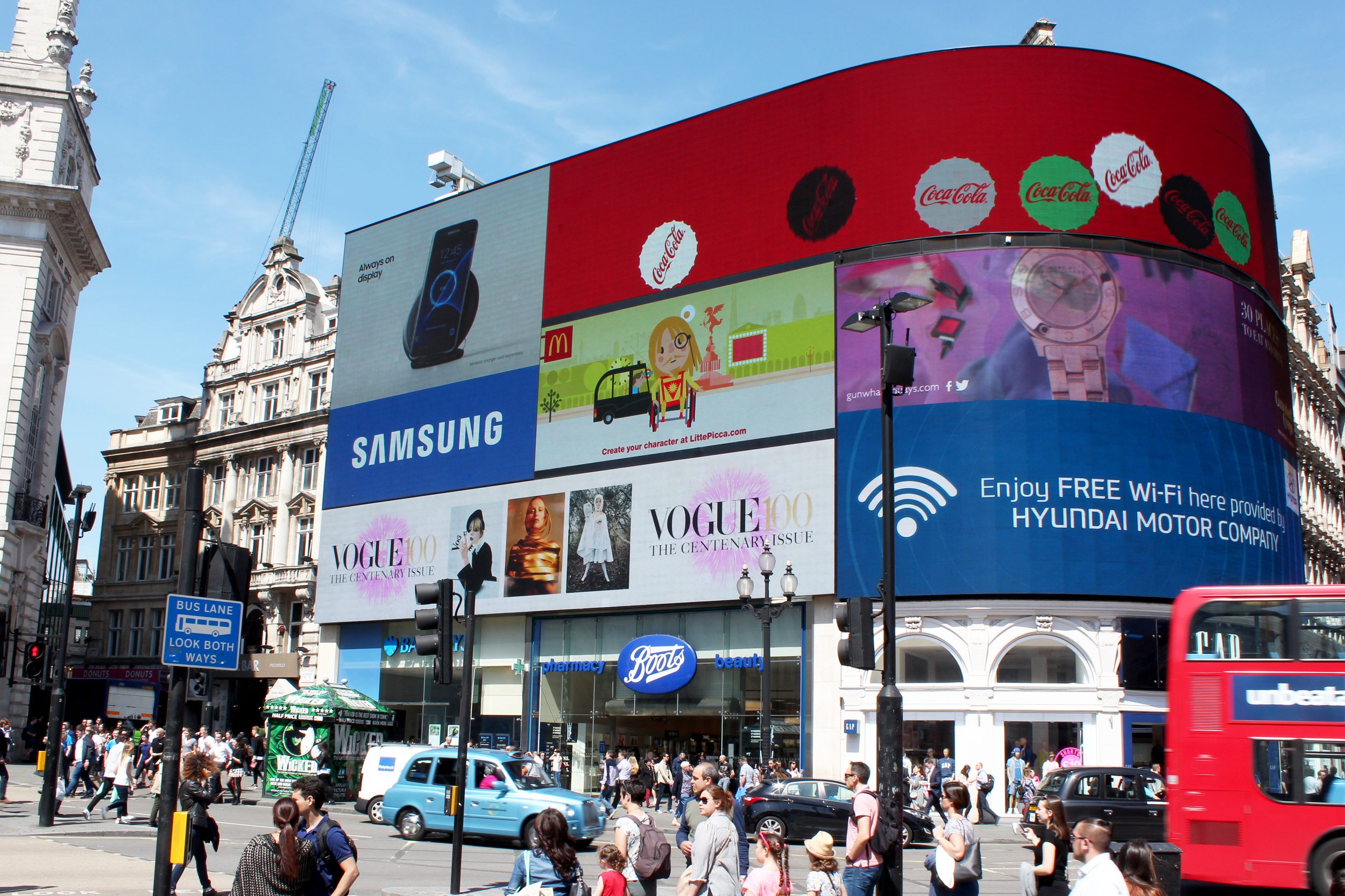 Vogue 100 - Piccadilly Ad