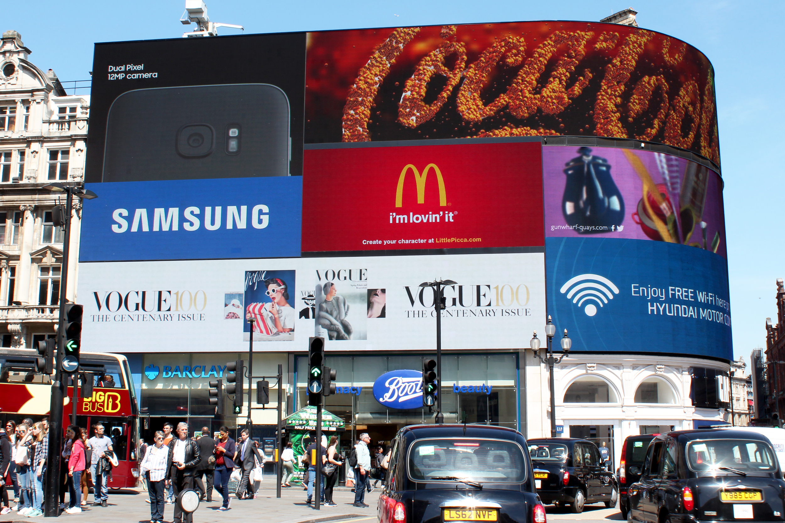 Vogue 100 - Piccadilly Ad