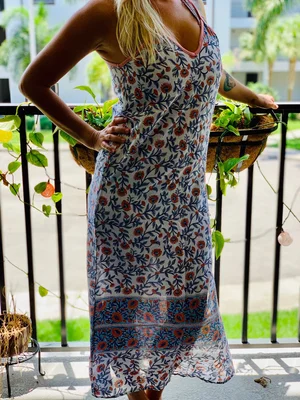 AMERI】BIG POCKET STITCH DRESS Ameri VINTAGE BIG POCKET