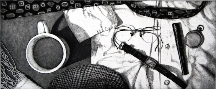 In Memoriam • 7.5 x 18" • etching/aquatint
