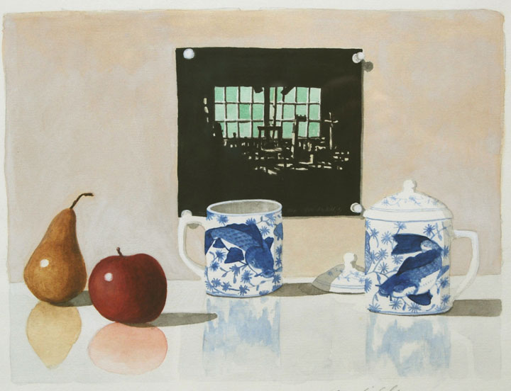 Still Life with Workshop • Watercolor • 9 x 12"