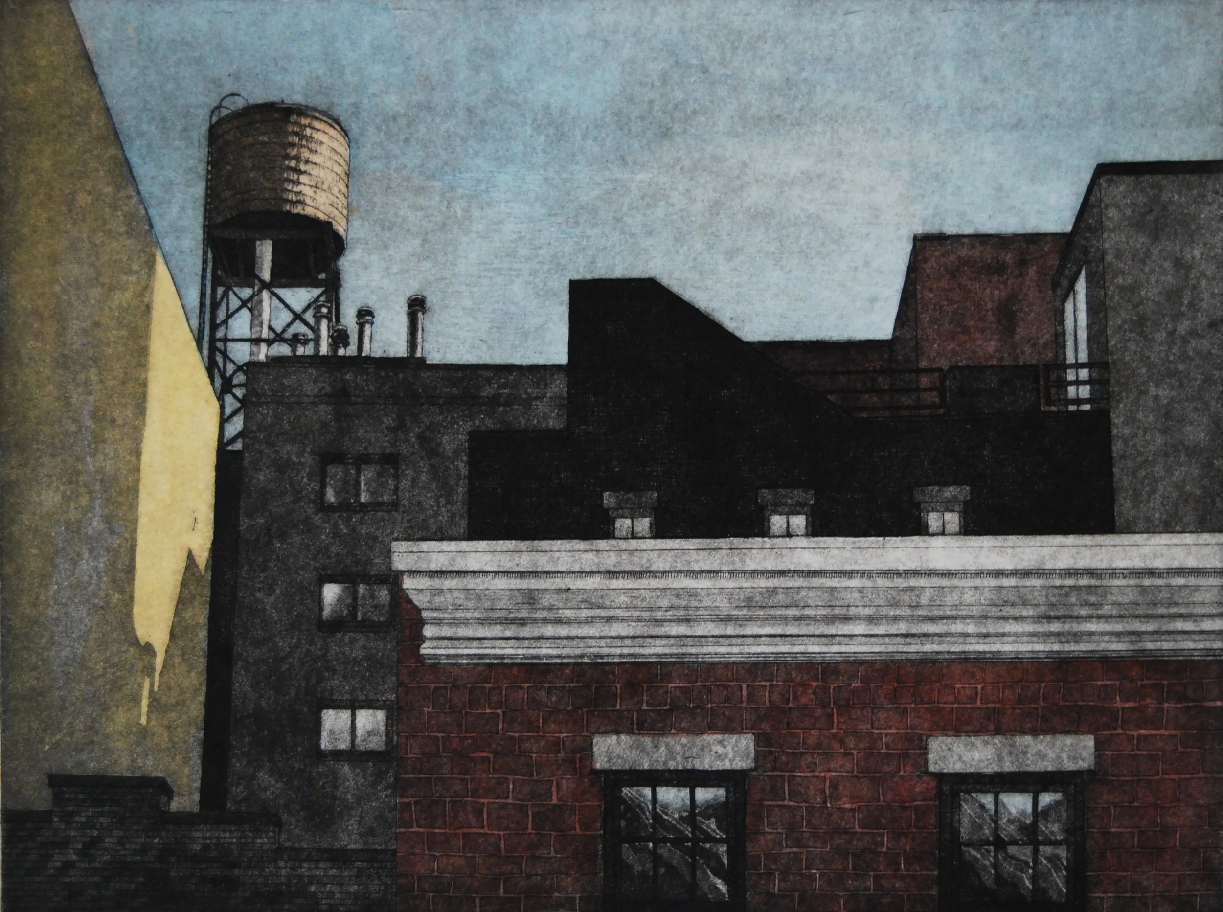 First Light 34th Street , 9x12"