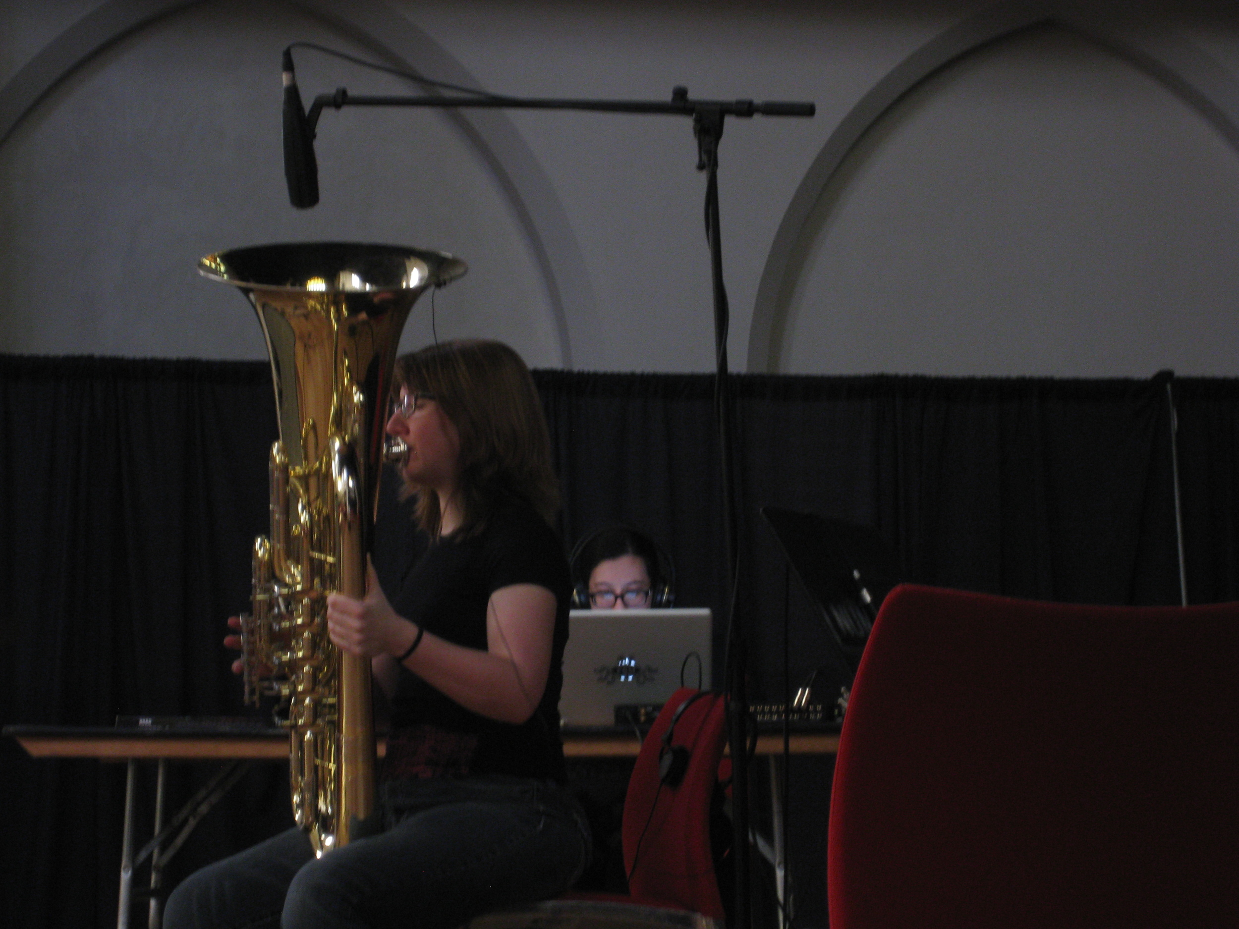 Recording "Hindsight" by Ariane Miyasaki. 2014