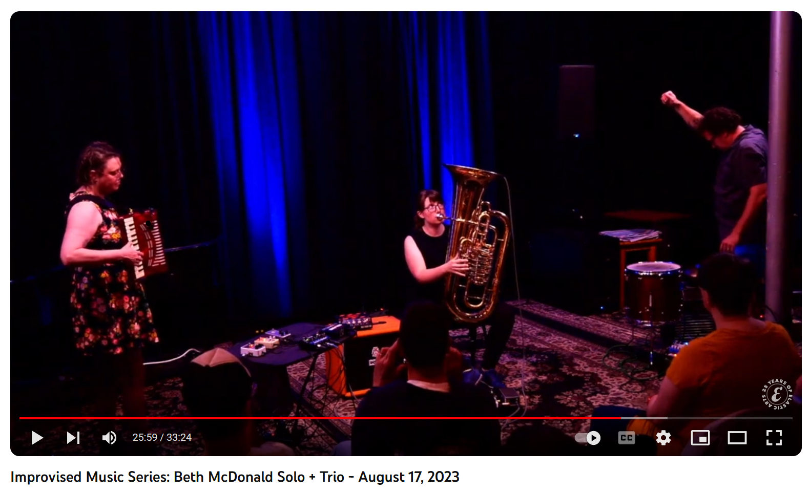 Improvised Music Series: Beth McDonald Solo + Trio with Franki Hand and Isaac Turner- August 17, 2023