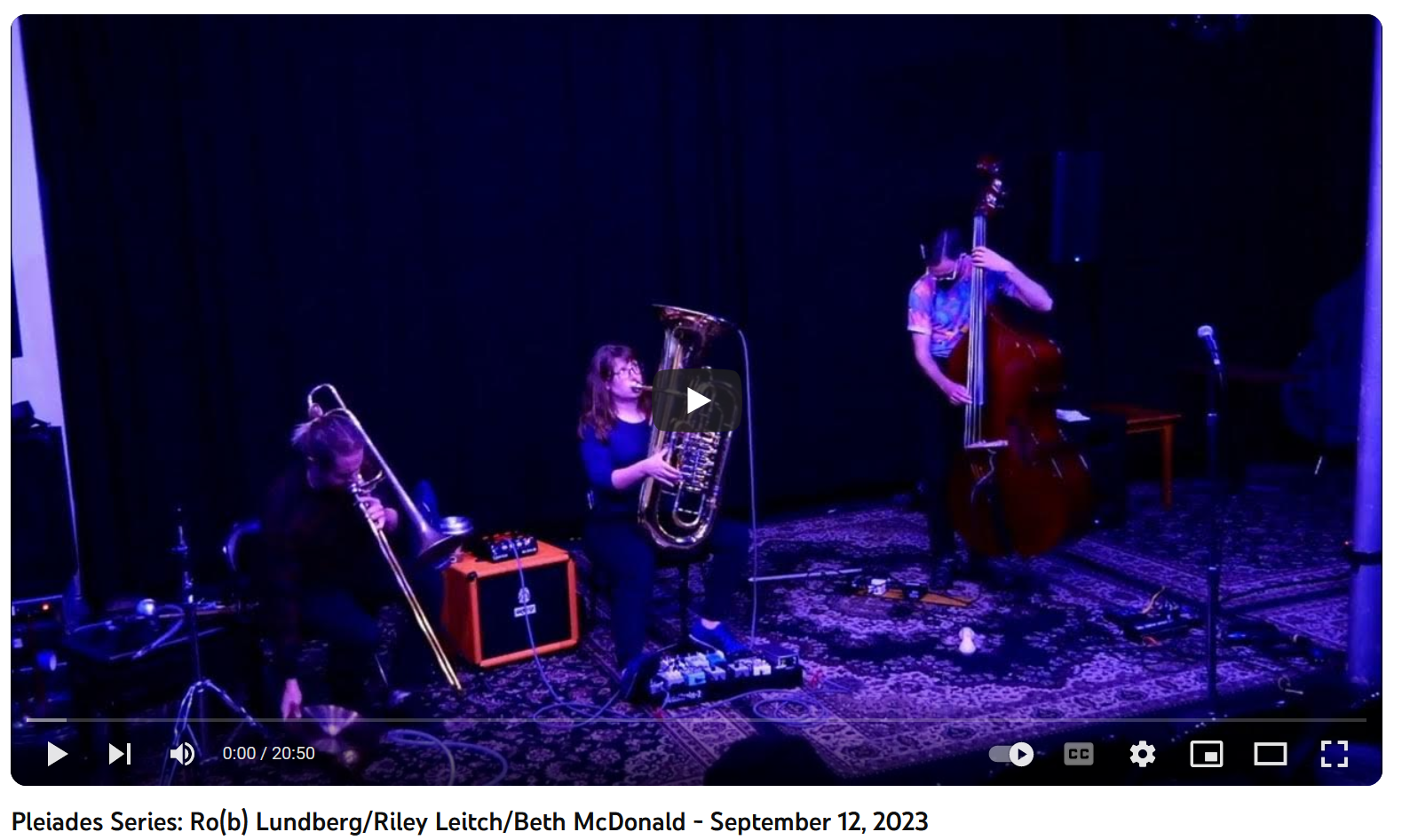 Pleiades Series: Ro(b) Lundberg/Riley Leitch/Beth McDonald (2023.09.12)