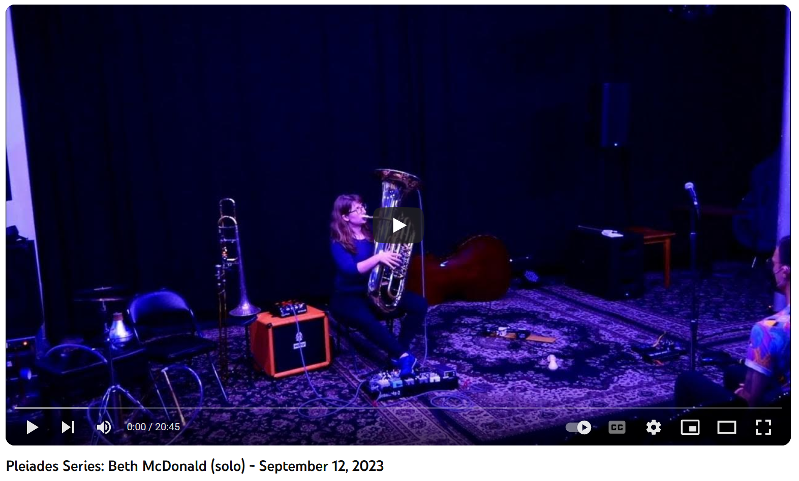 Pleiades Series: Beth McDonald solo (2023.09.12)