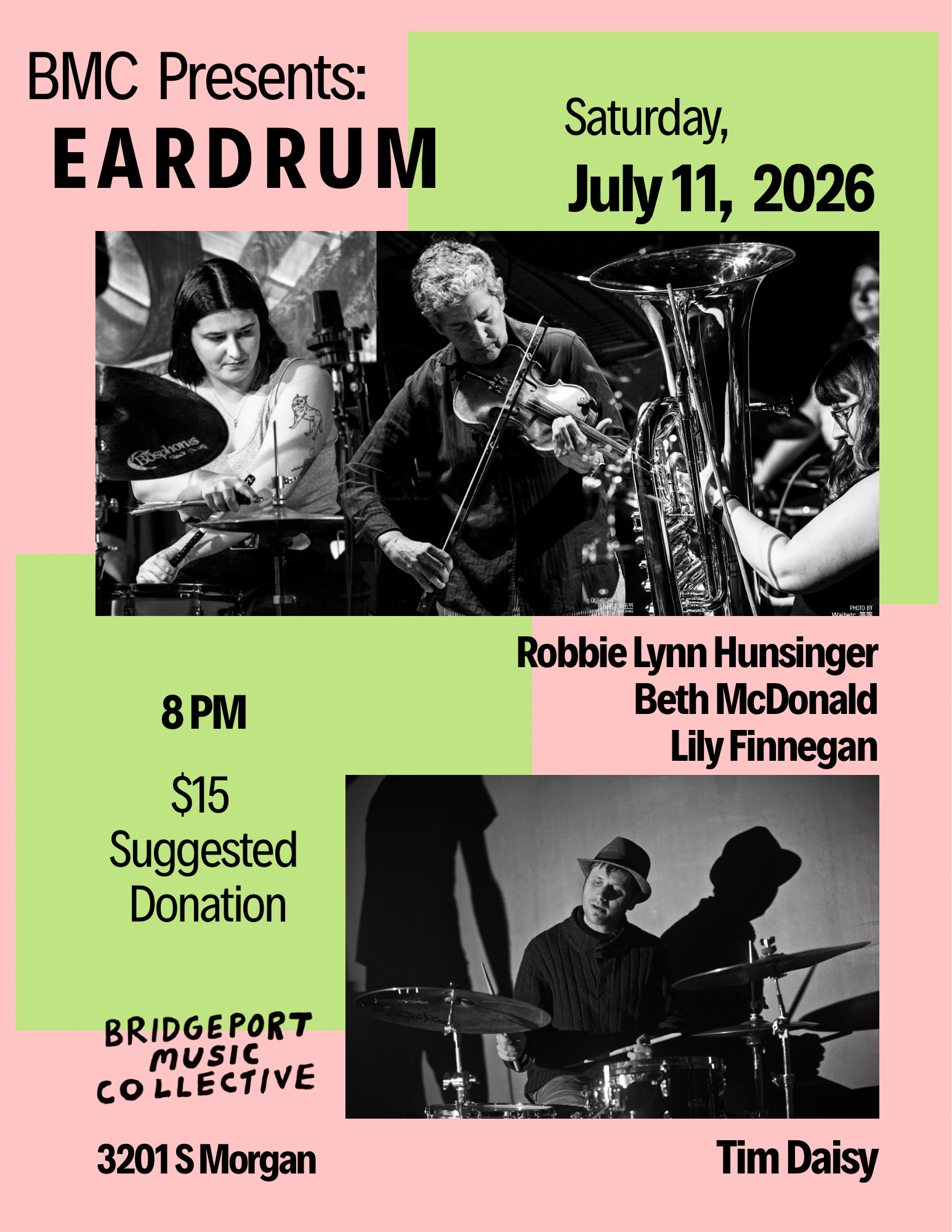 Lily/Robbie/Beth w/ Tim Daisy @ Bridgeport Music Collective (Chicago)