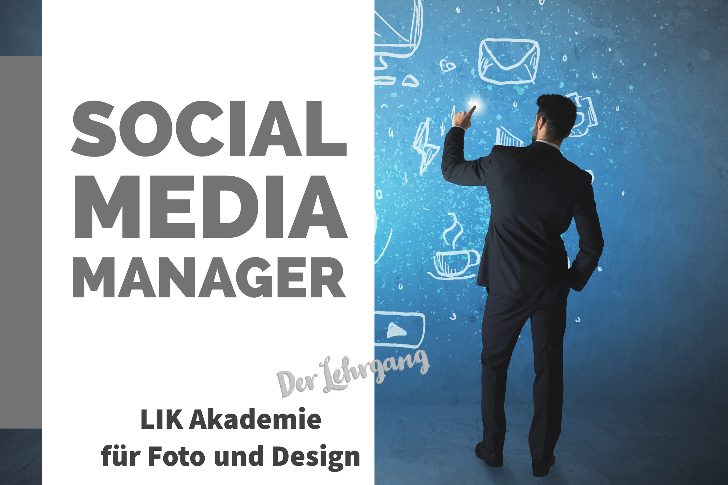 Individuelle Betreuung in einer kleinen Gruppe und die Option auch Online teilzunehmen sind ein großer Anreiz den Lehrgang "Social Media Management" an der LIK Akademie im Jänner zu beginnen. 
