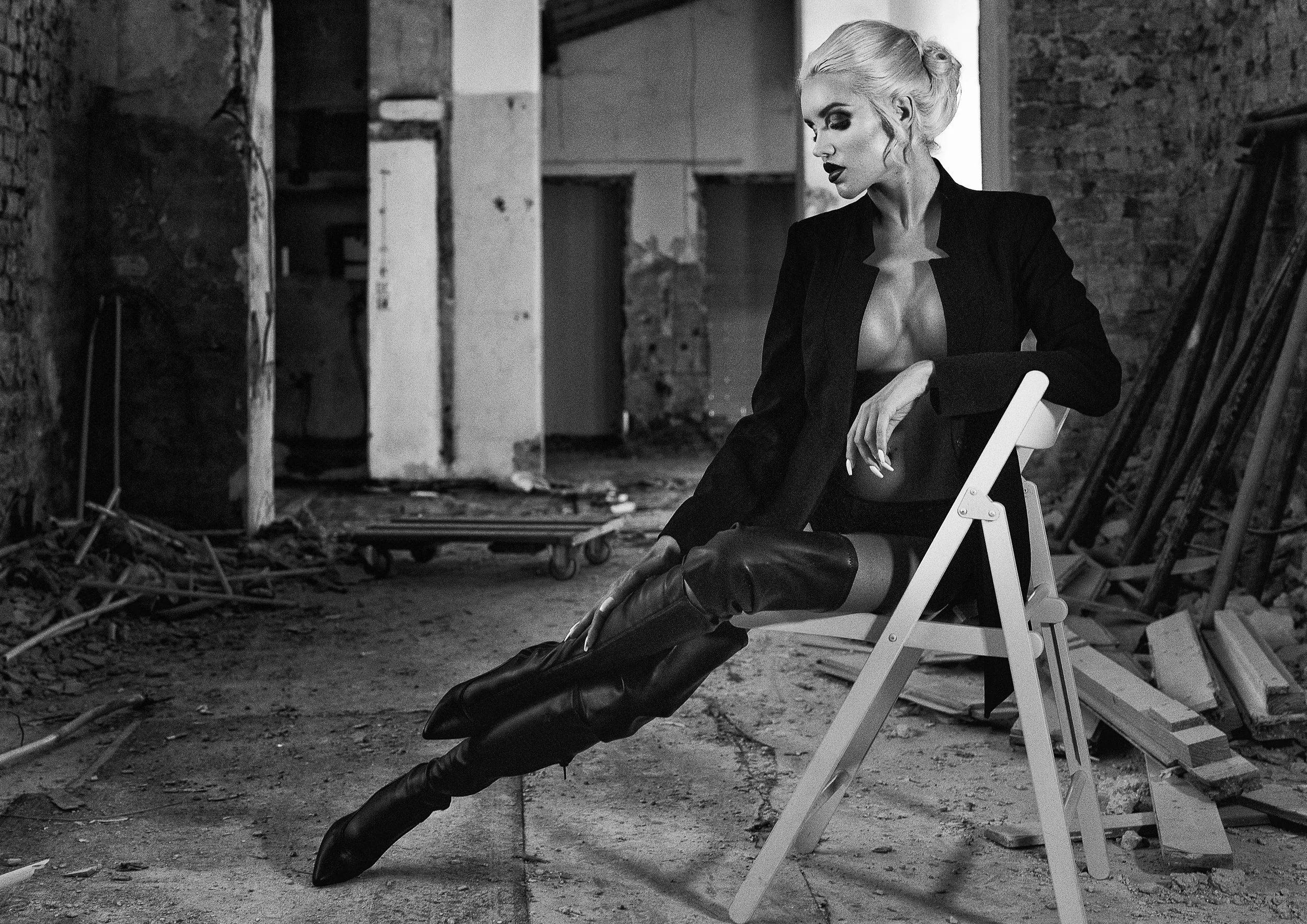 Margit Tuma, war beim Black &amp; White Fotoworkshop von Nadja Gusenbauer im Rahmen des LIK Sommer Fotofestivals Wien.