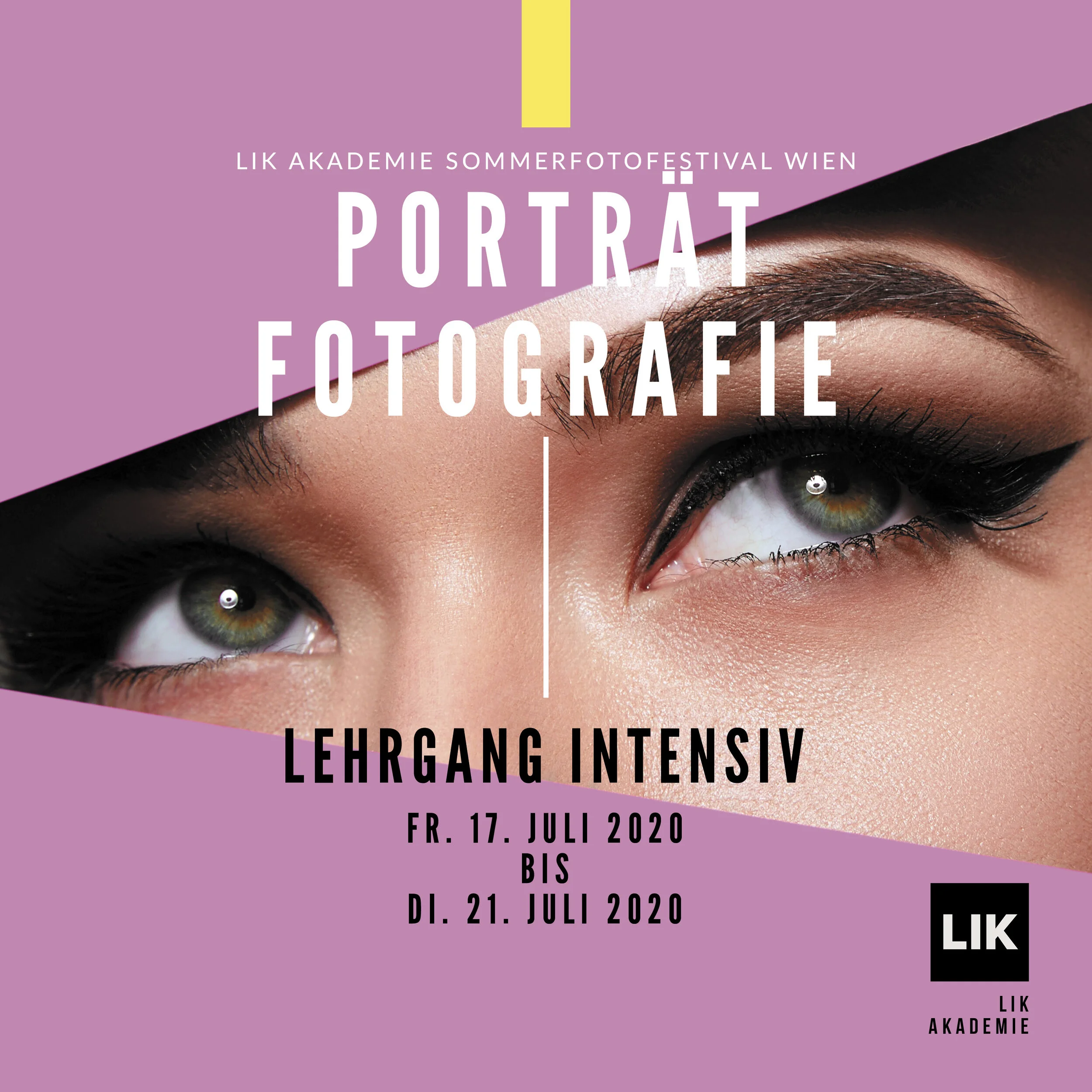 Porträt Fotografie Intensiv Woche im Juli in Wien