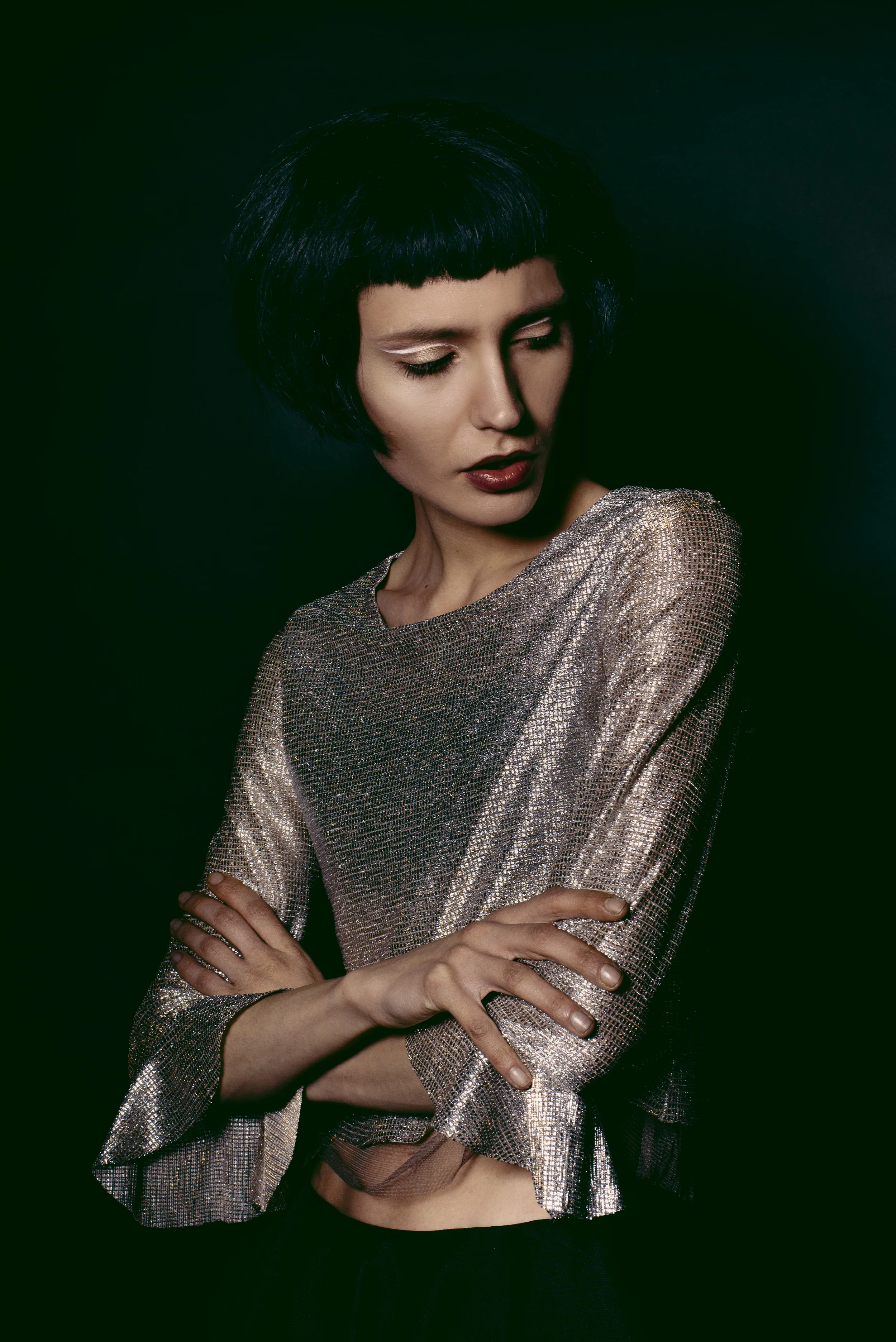 Model: Alice Pins Photography: Desiree Cremona Makeup: Sarah Shaw Clothing: Naya Rea Published: Dark Beauty Magazine