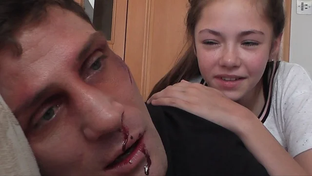 'The Fighter' Alex Reid & Georgina Bluck Director: Philip Carr Writer: Ryan Enever Makeup: Sarah Shaw