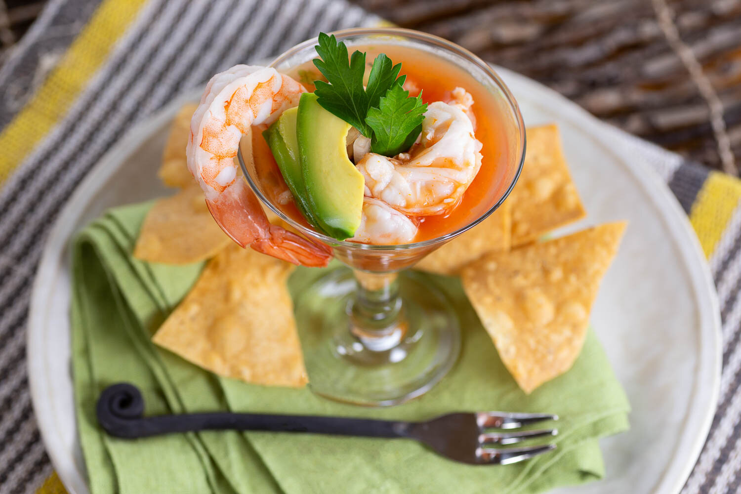 Mexican shrimp coctail appetizer