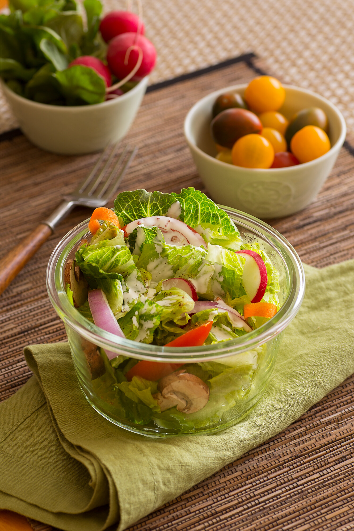 Simple garden salad