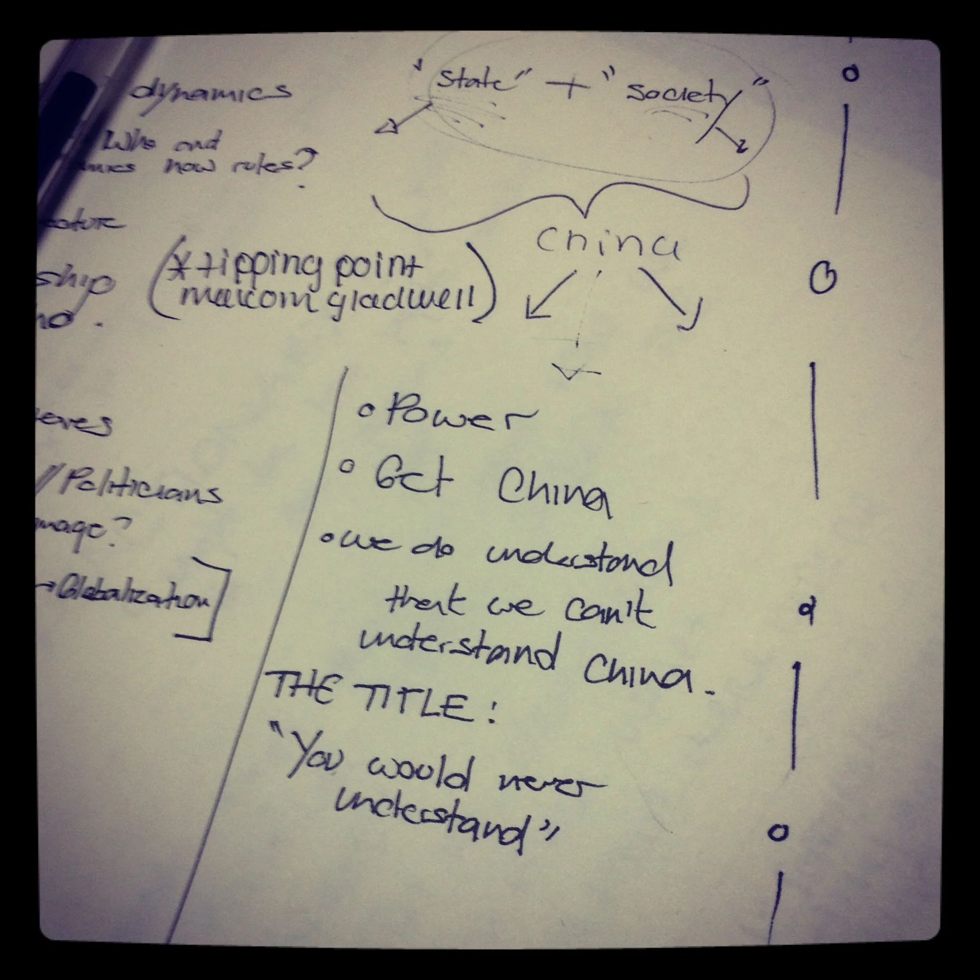 Finals in China (Eileen and Laura’s versions)