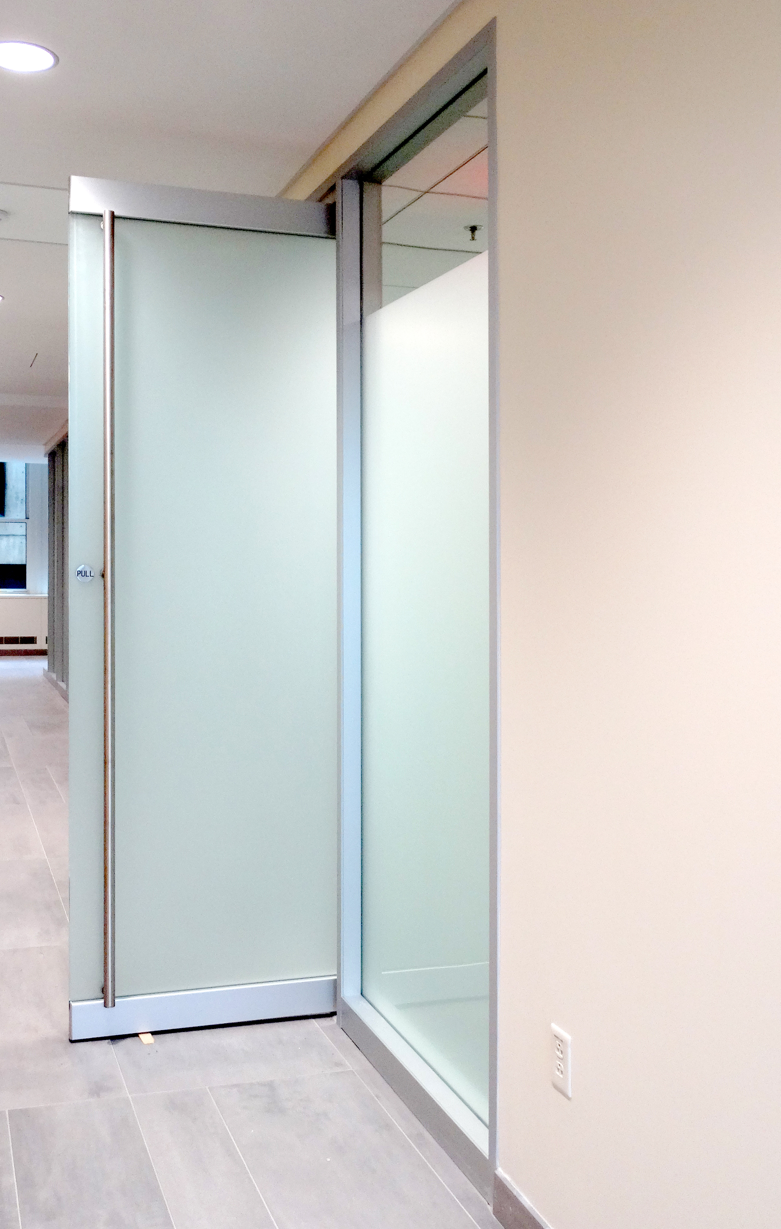 Encase Aluminum Framed Wall Frameless Glass Rail Door - Spaceworks AI.jpg