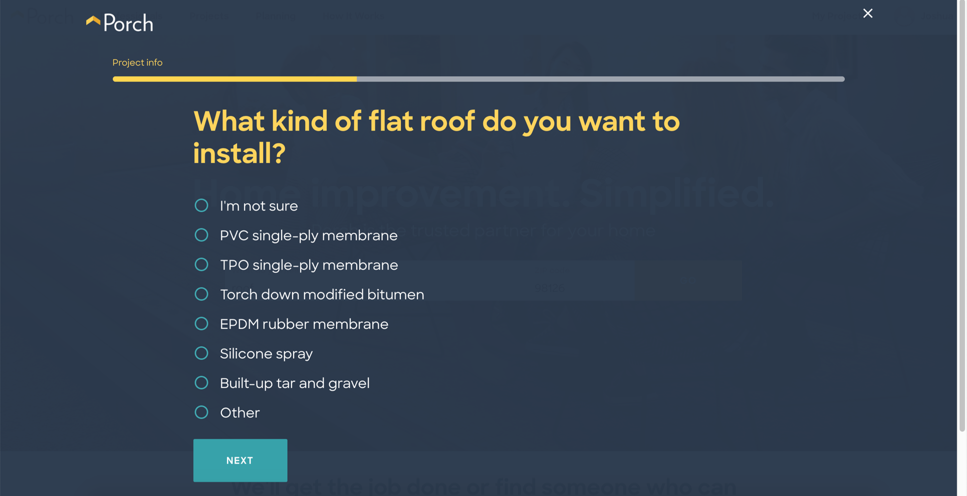 Roofing Flow Screen 3