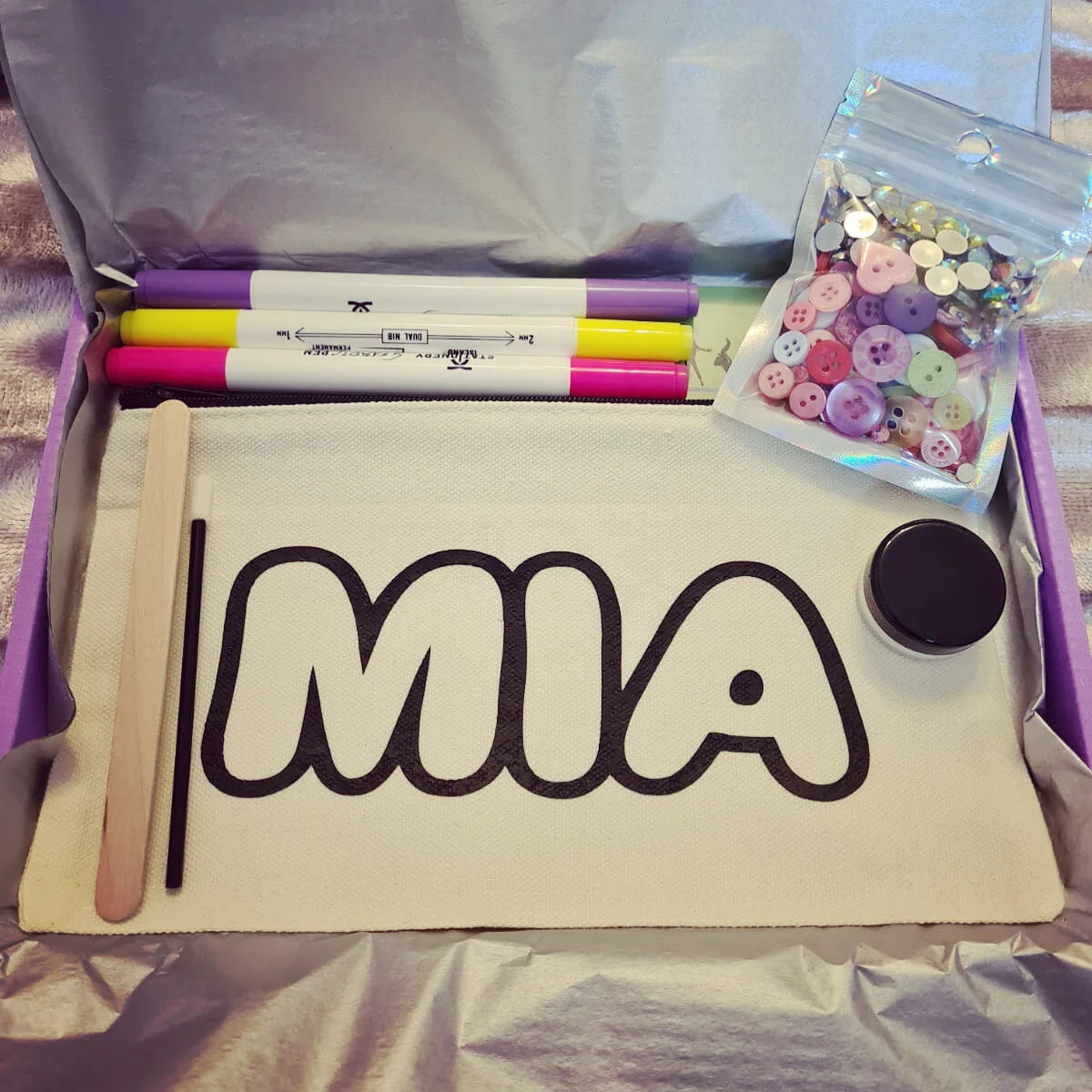 DIY Personalised Pencil Case Kit
