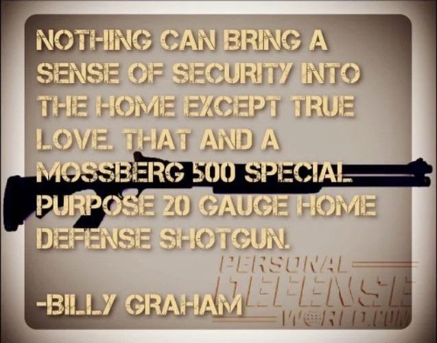 Something tells me the burglar in your house isn't going to run away because you're fully loaded with love...