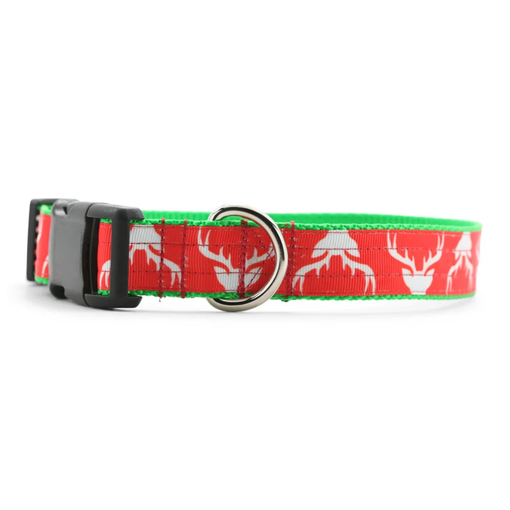 Reindeer Red Dog Collar