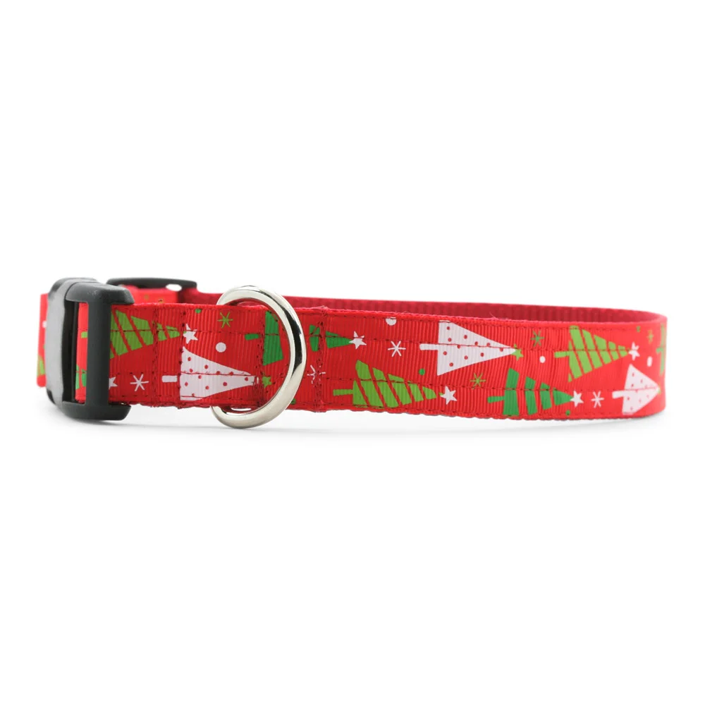 Sideways Christmas Dog Collar