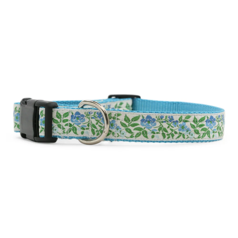 Blue Delphinium Dog Collar