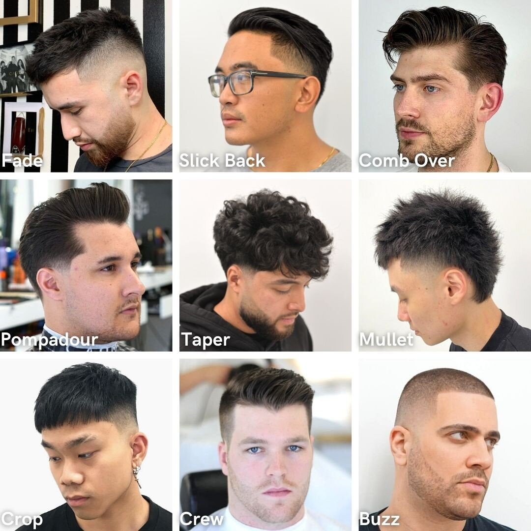 Which #HairCut do you want for this #NewYear? Write it down in the comments.
.
#CADMEN #CADMENBarbershop #MensStyle #HairCutIdeas #Toronto #Mississauga #Fade #SlickBack #CombOver #Pompadour #Taper #Mullet #CropCut #CrewCut #Buzz #SharpFade #ShowcaseB