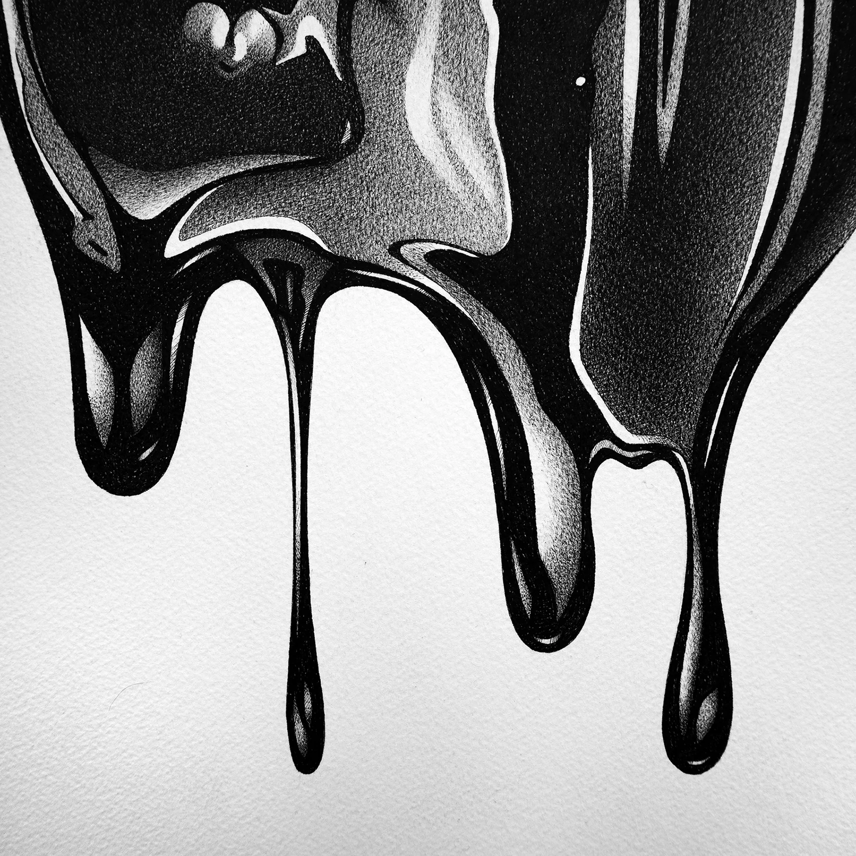 MIDDLE FINGER DRIPPING HAND DETAIL