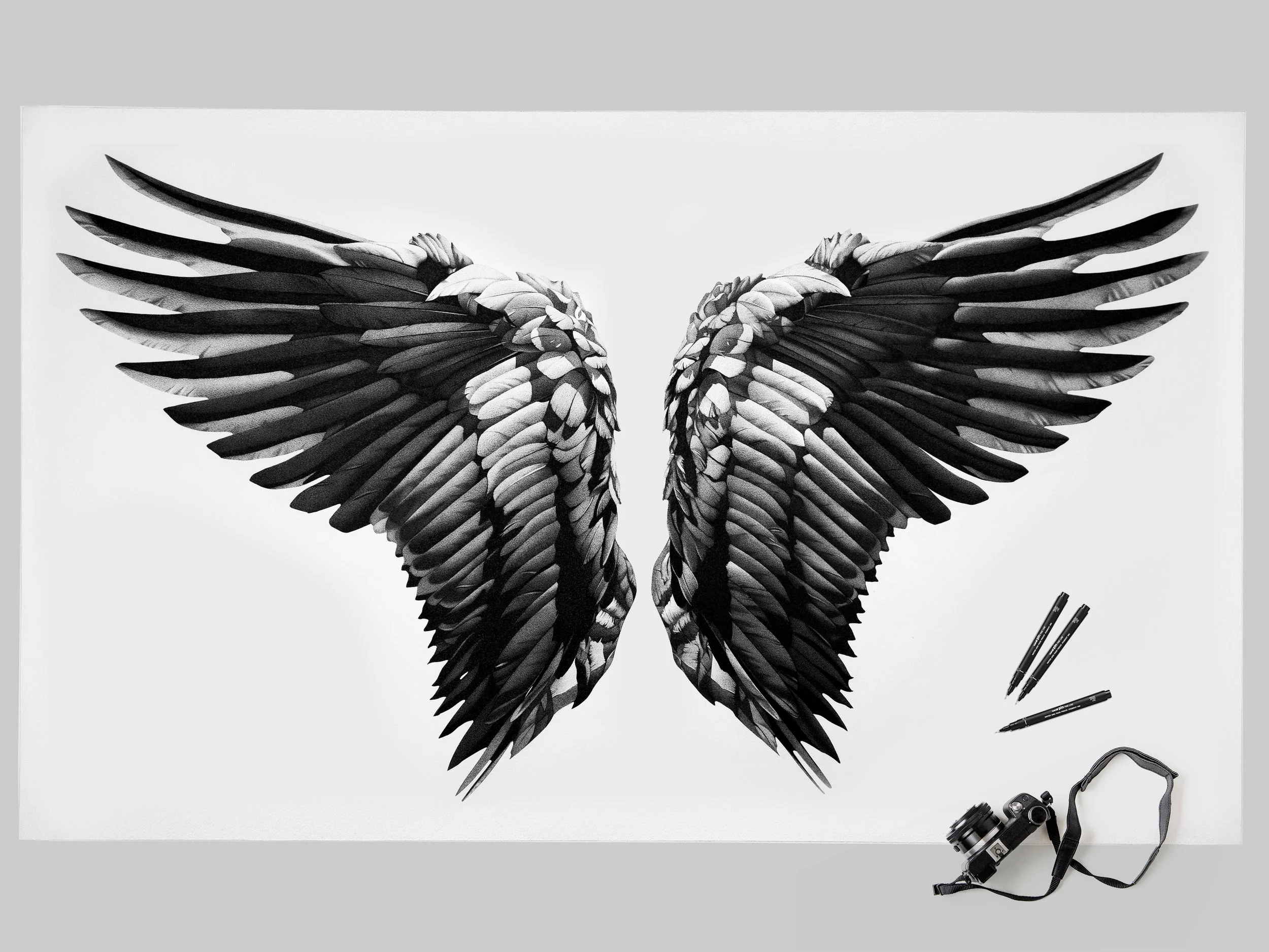 BLACK ANGEL WINGS