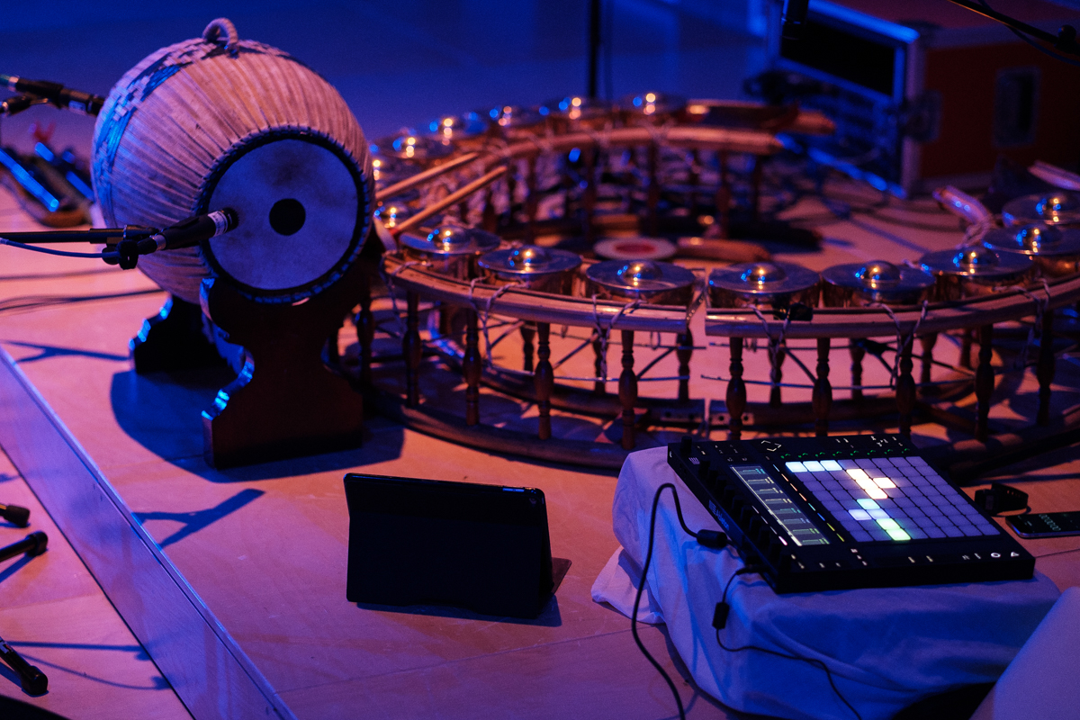 Intruments set up for performance. Photo by Oliver Holms.jpg