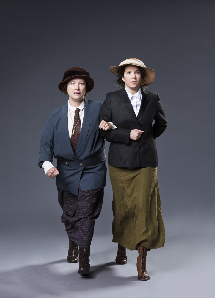 With marvellous Sarah Louise Turner. Photo by Emily Cooper . Costumes by Barbara Clayden... but that's actually my hat.