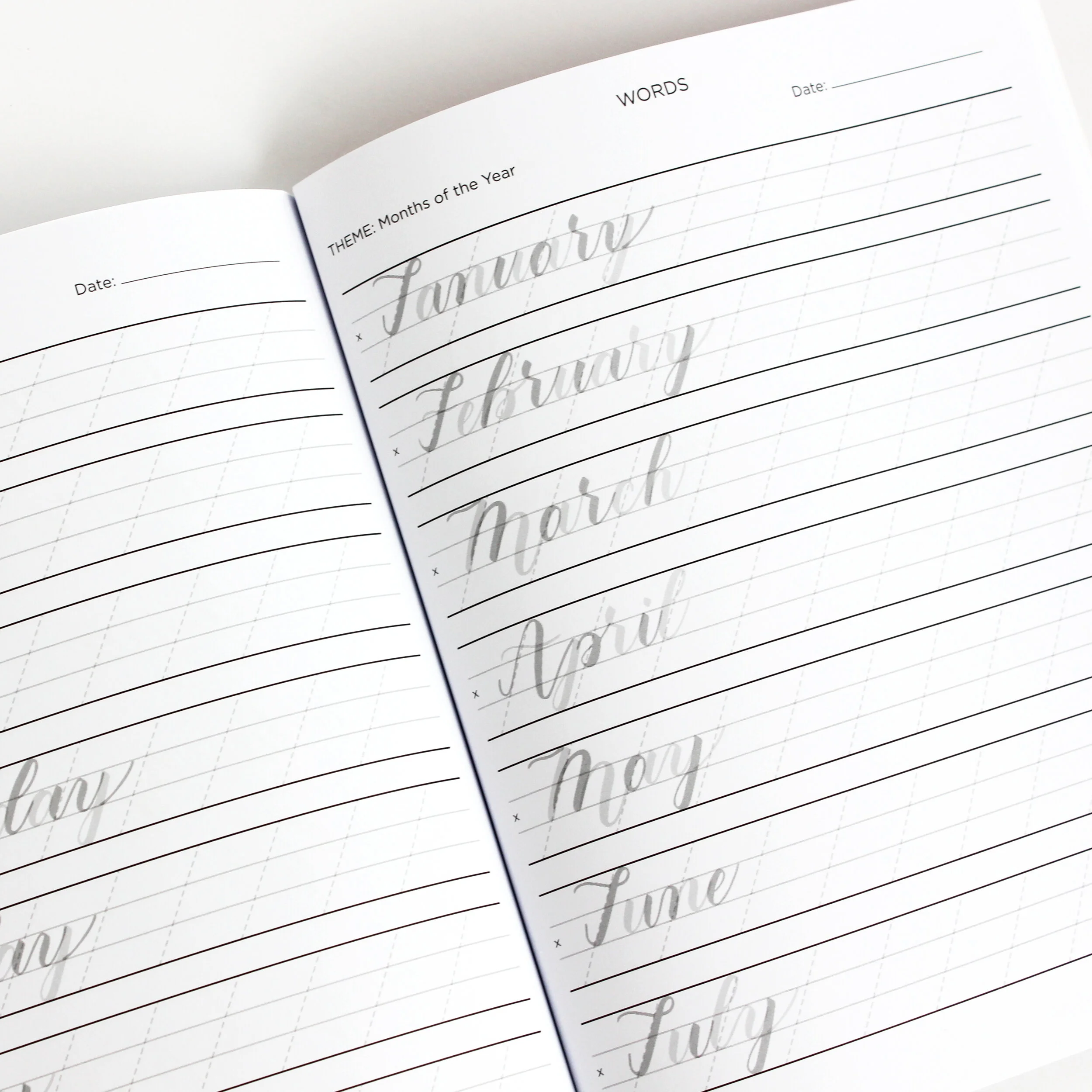 Brush Pen Lettering Practice Book — Grace Song Calligraphy