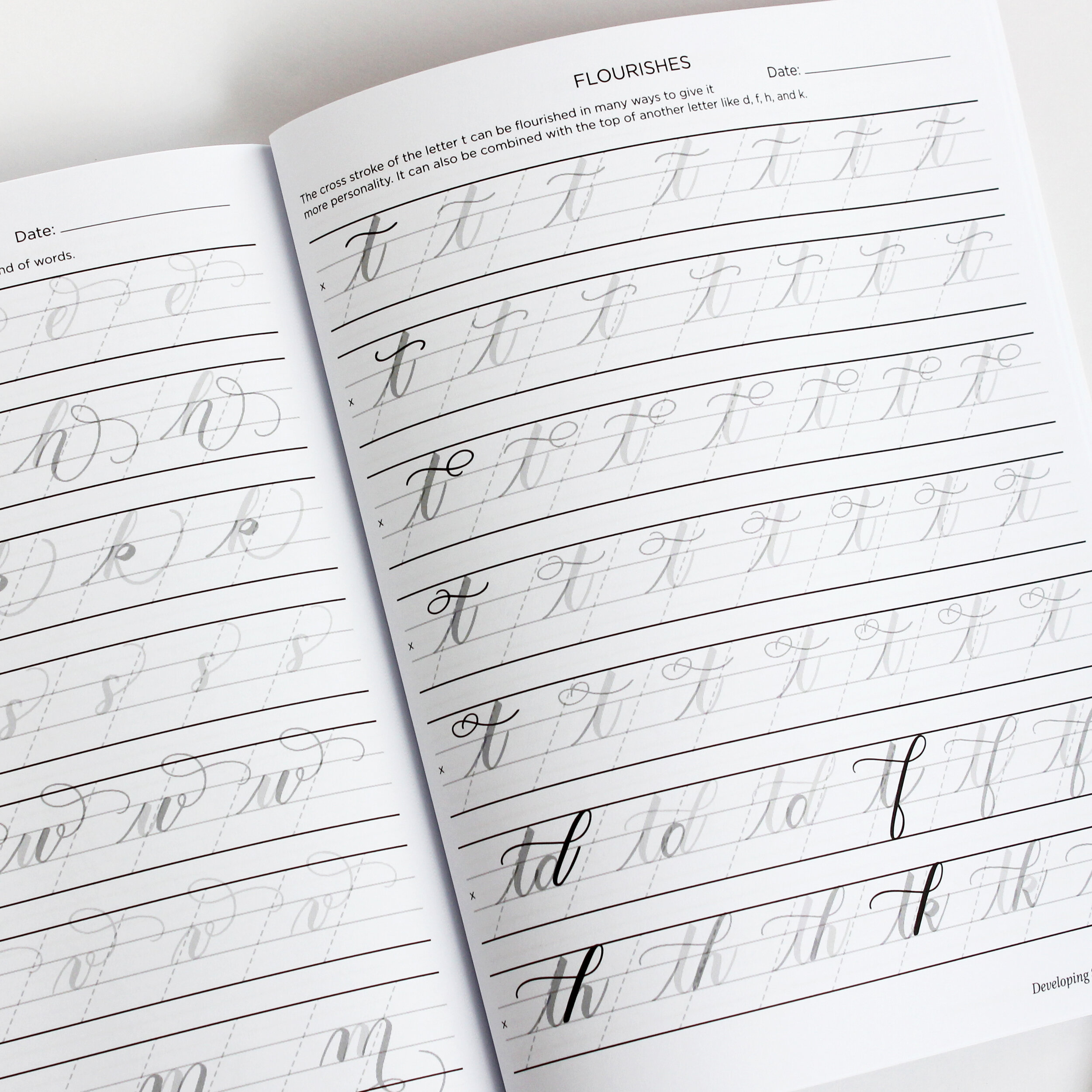 Brush Pen Lettering Practice Book — Grace Song Calligraphy