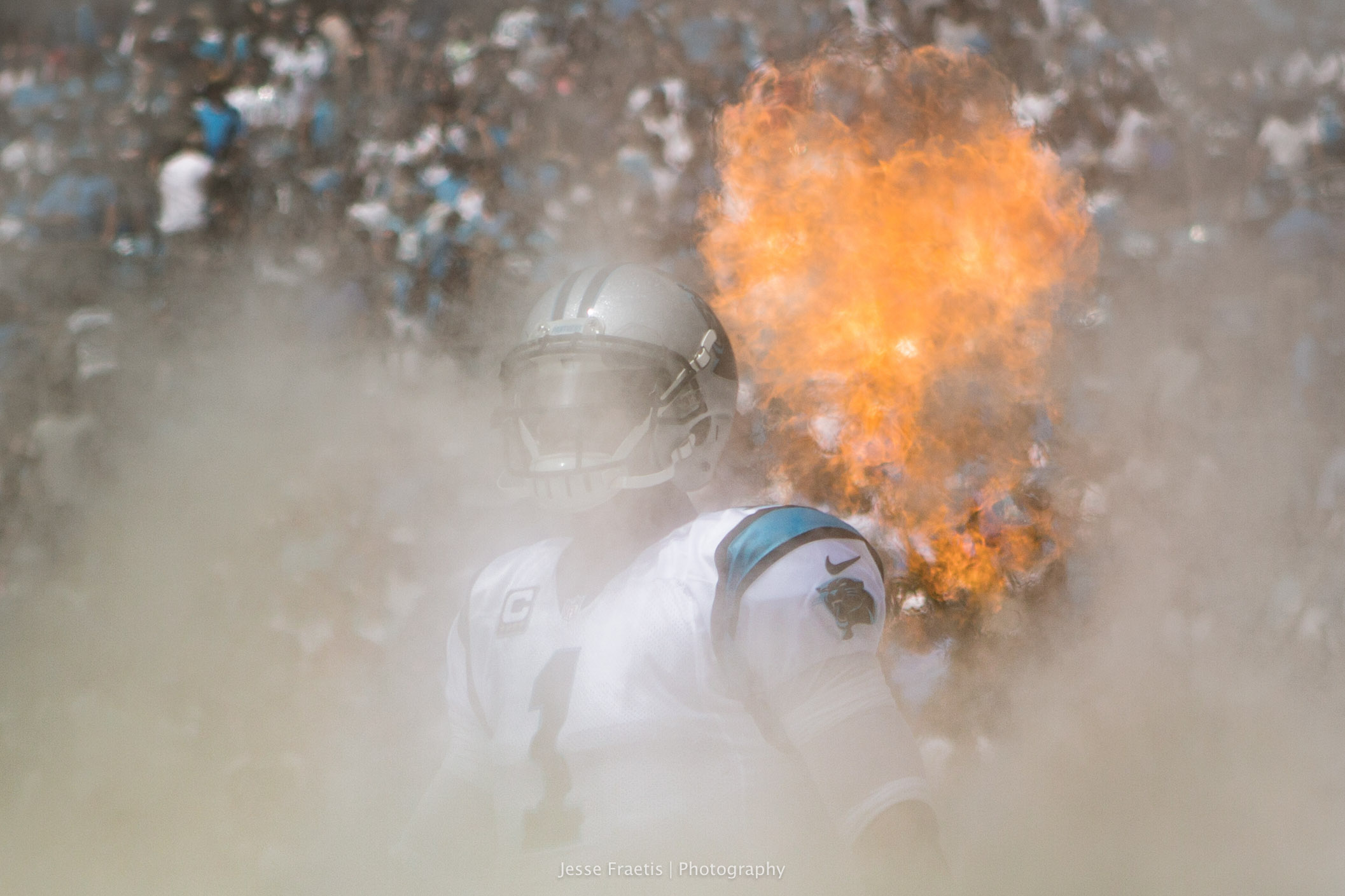 QB Cam Newton during introductions